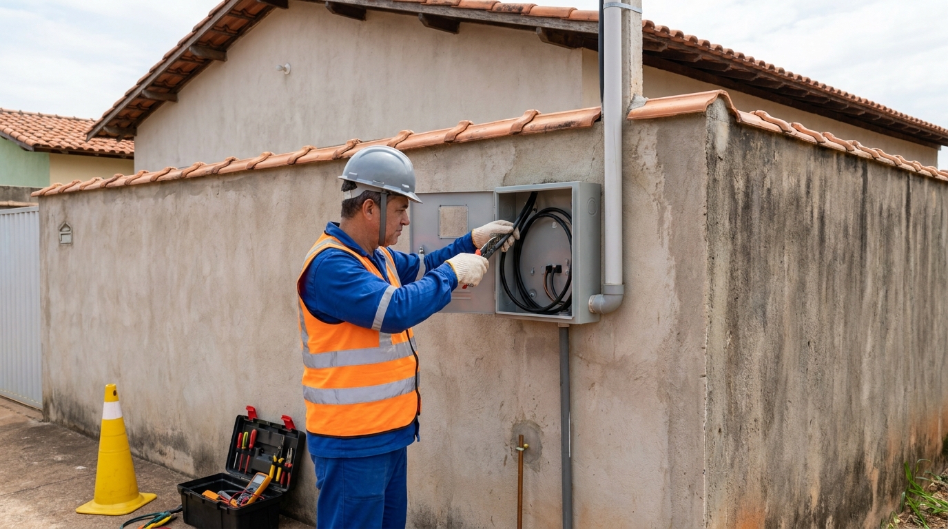 Instalacao de padrao de energia profissional em Juiz de Fora‑MG